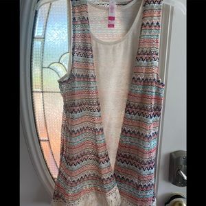 No Boundaries Tank Top With Colorful Vest